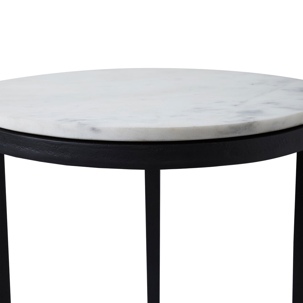 Renwil Arryn Indoor Cast Aluminum Side Table - Black