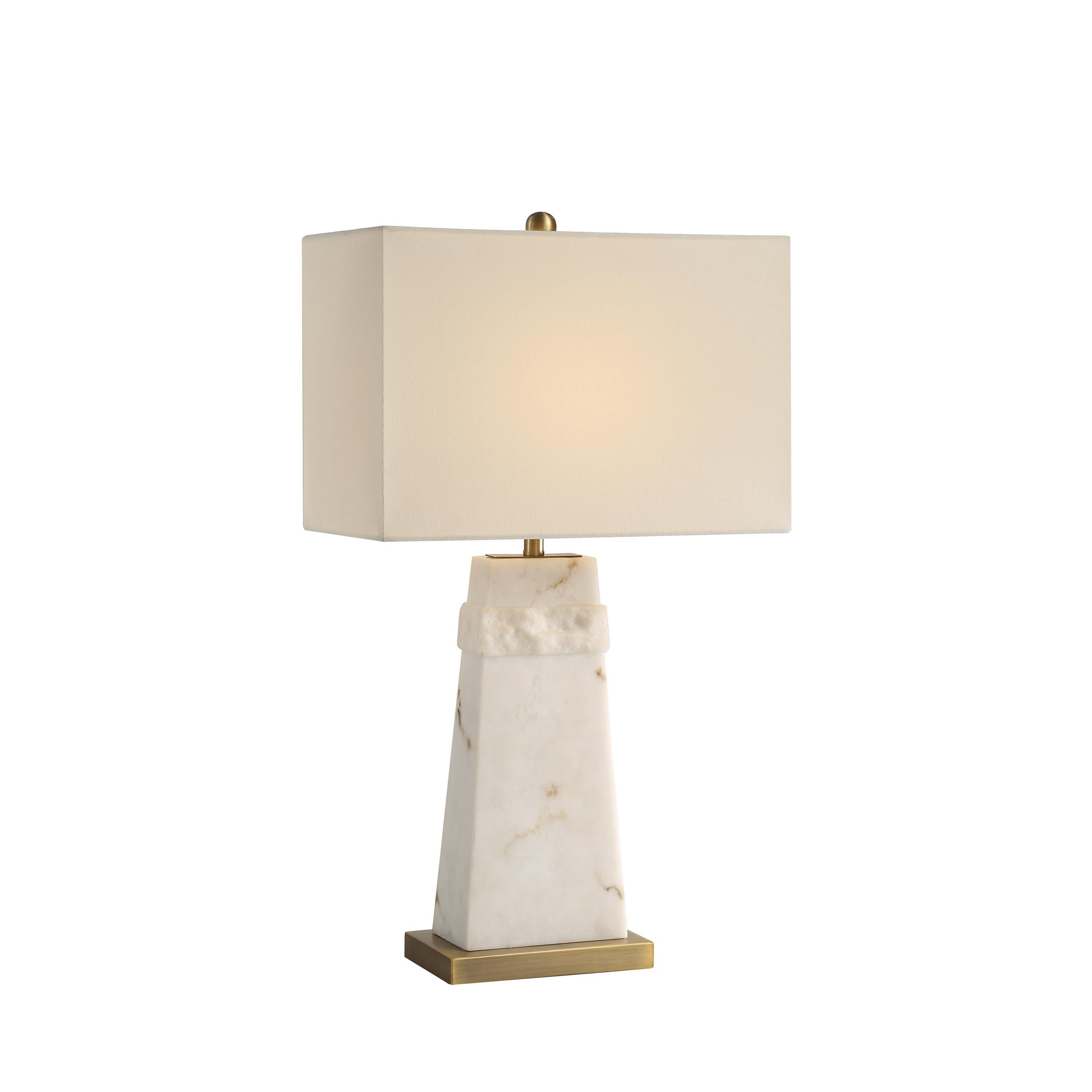 Everren Nisrine 28" Height Table Lamp - Off-White With Gold