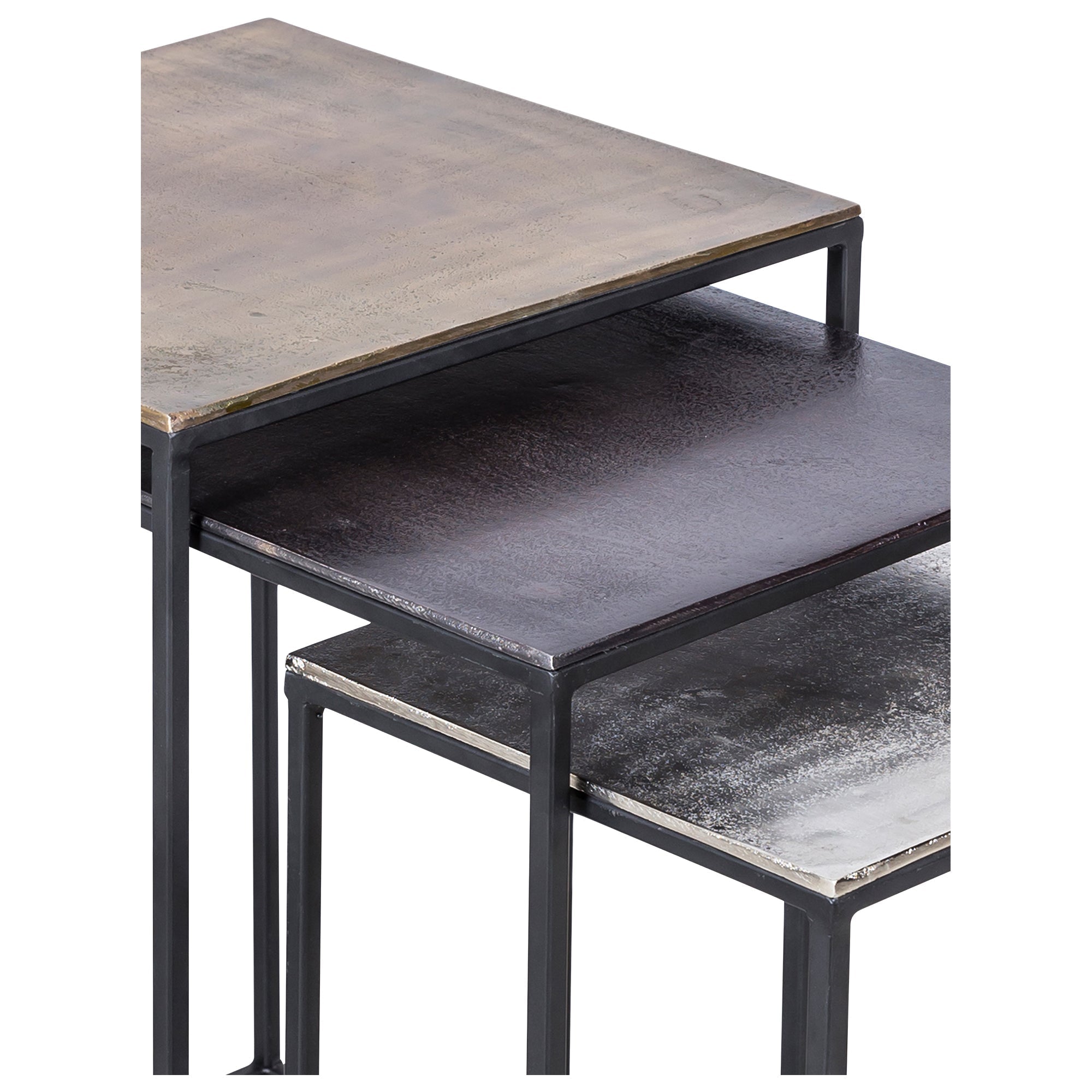 Renwil Threefold Indoor Aluminum Table - Antique Brass