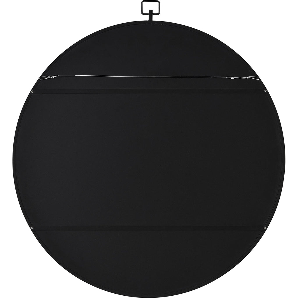 Renwil Rayden 38.5" Tall Round Wall Mirror - Black