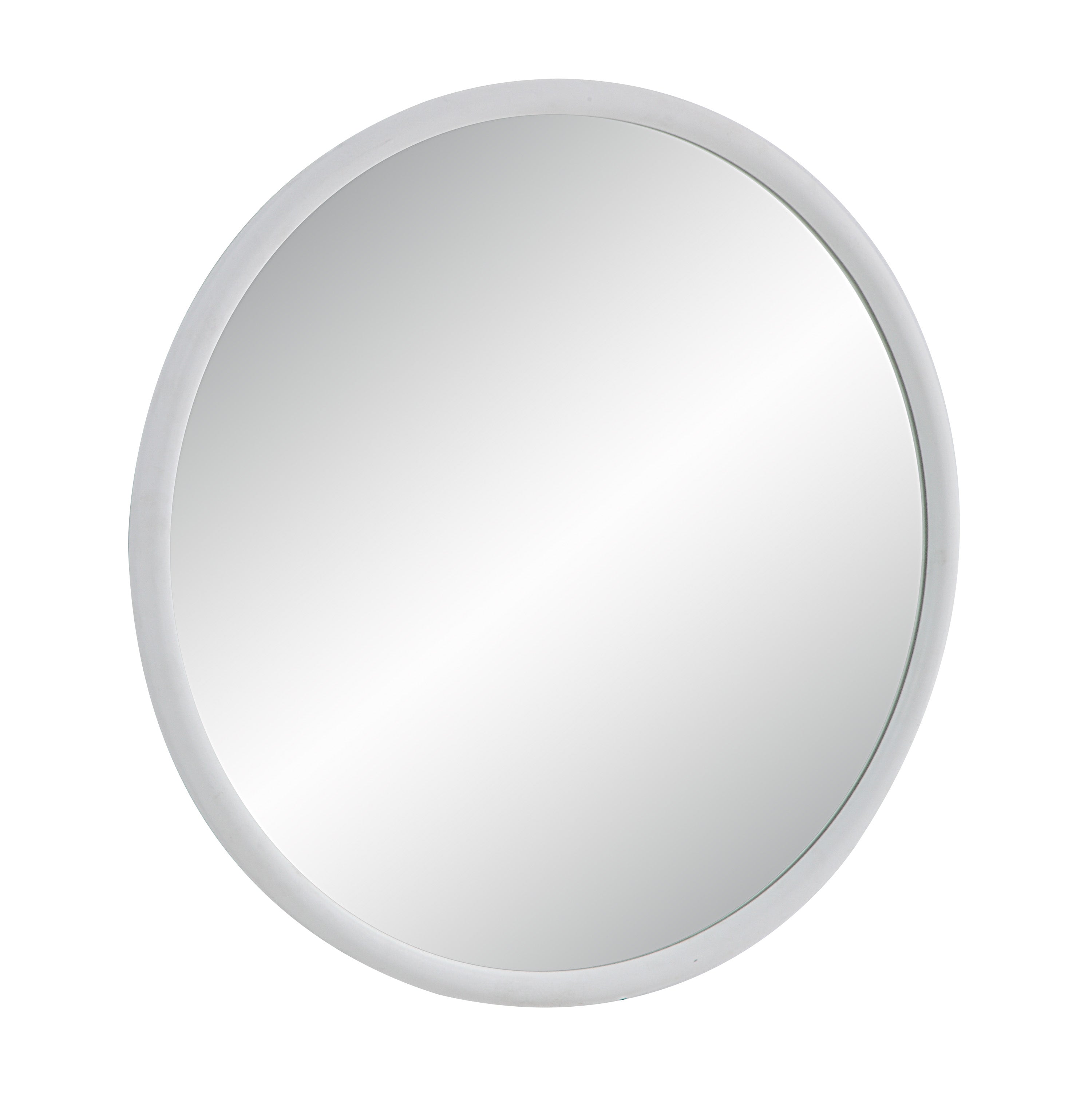 Renwil Porpoise 36" Tall Round Mirror - Matte White
