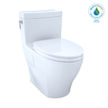 TOTO Aimes Washlet+ One Piece Elongated 1.28 GPF Universal Height Skirted Toilet with Cefiontect