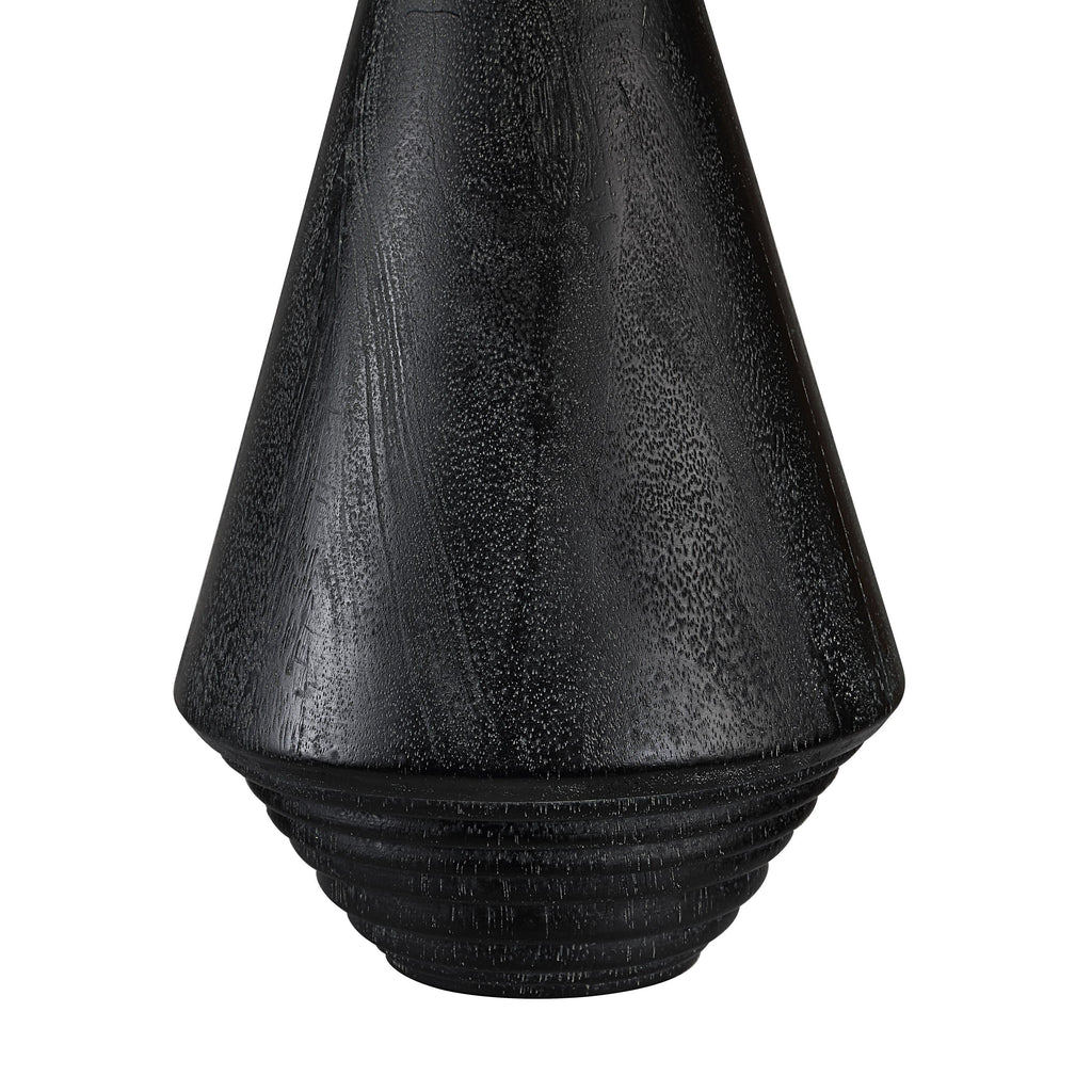 Everren Tortora 31" Height Table Lamp - Matte Black Wash