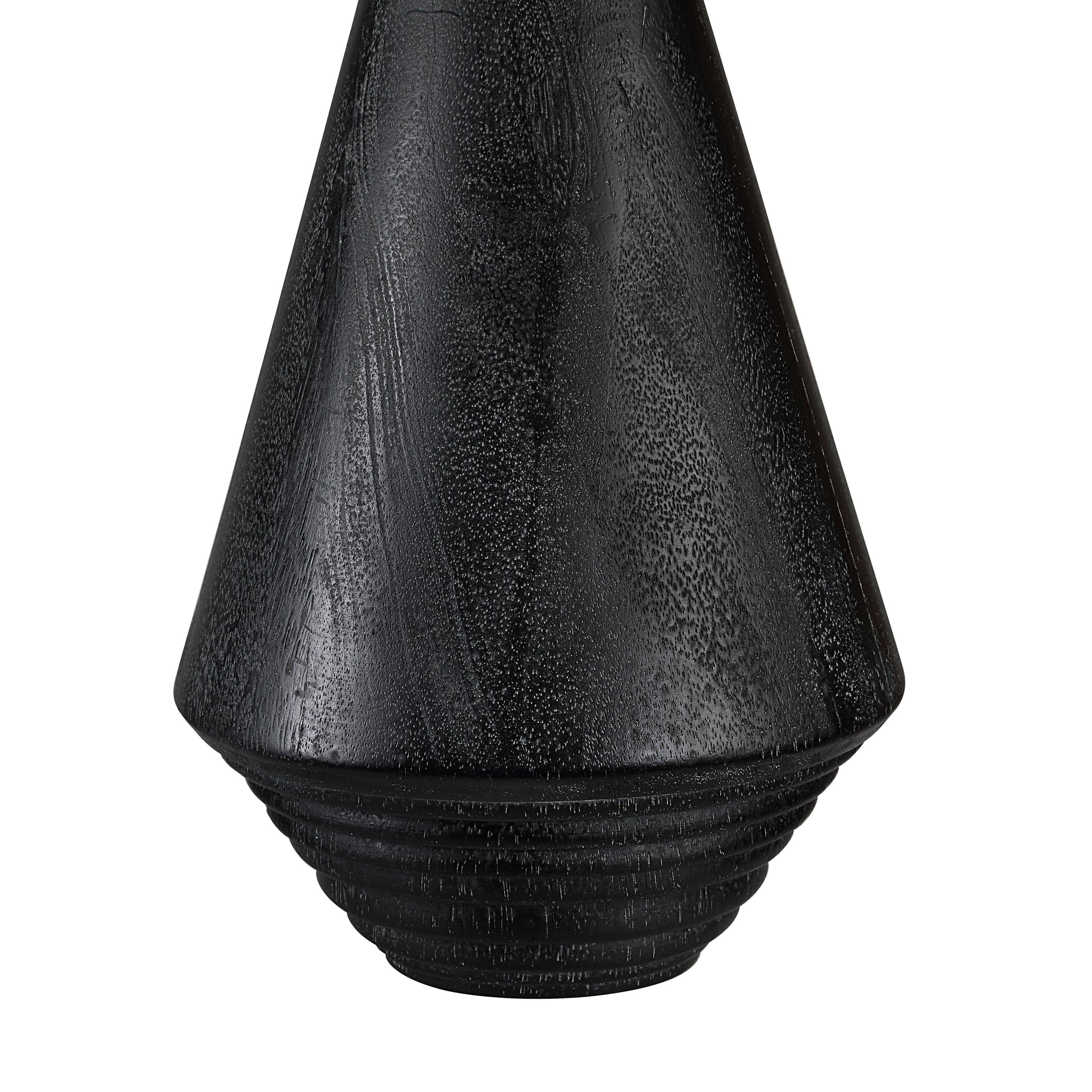 Everren Tortora 31" Height Table Lamp - Matte Black Wash