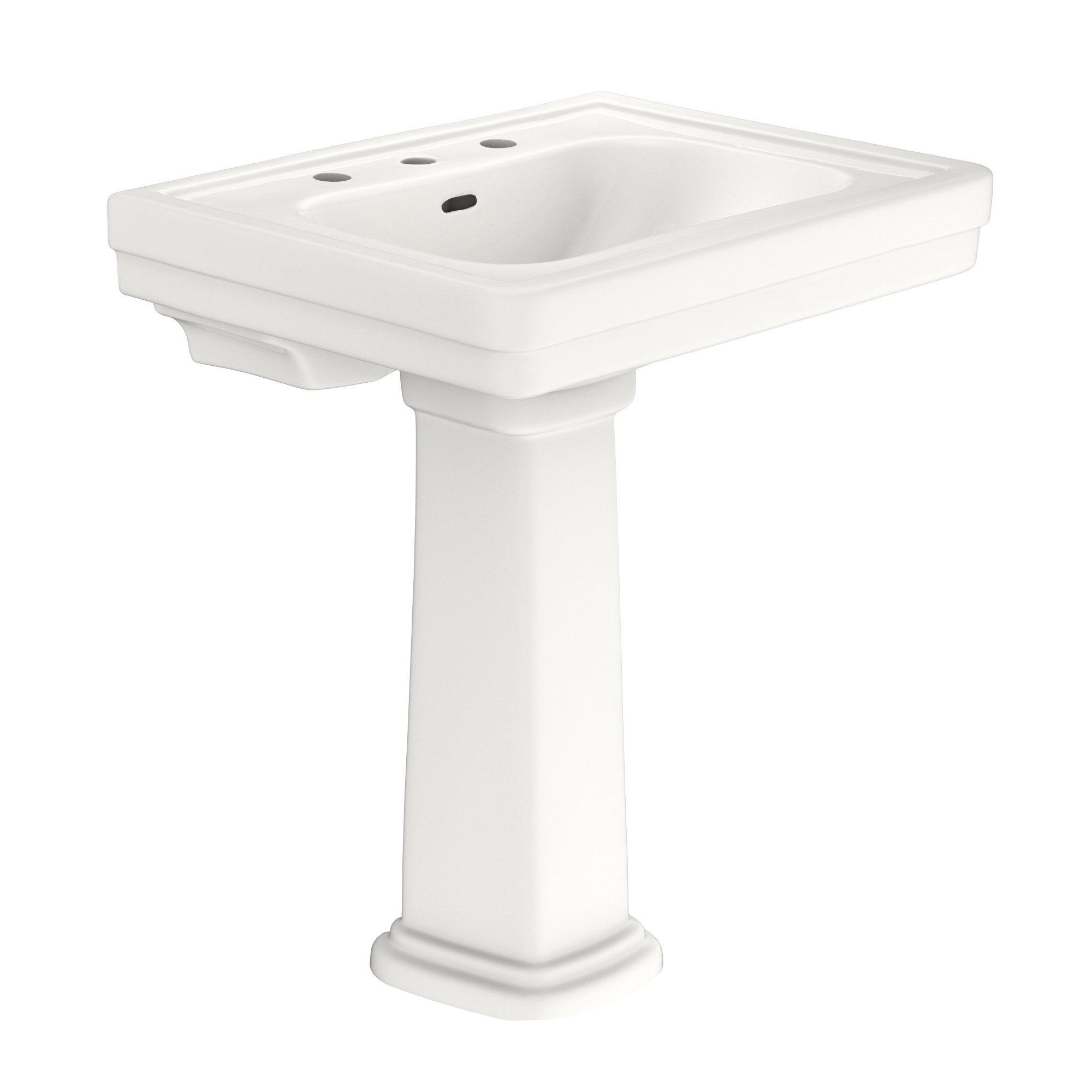 TOTO Promenade 27 1/2" x 22 1/4" Rectangular Pedestal Bathroom Sink For 8" Center Faucets