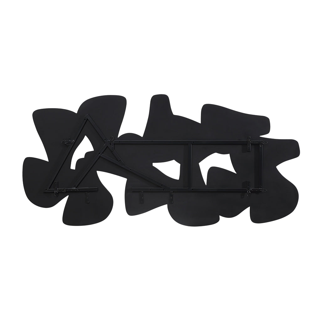 Renwil Scorpio 65" Wide Wall Decor - Te xture Matte Black