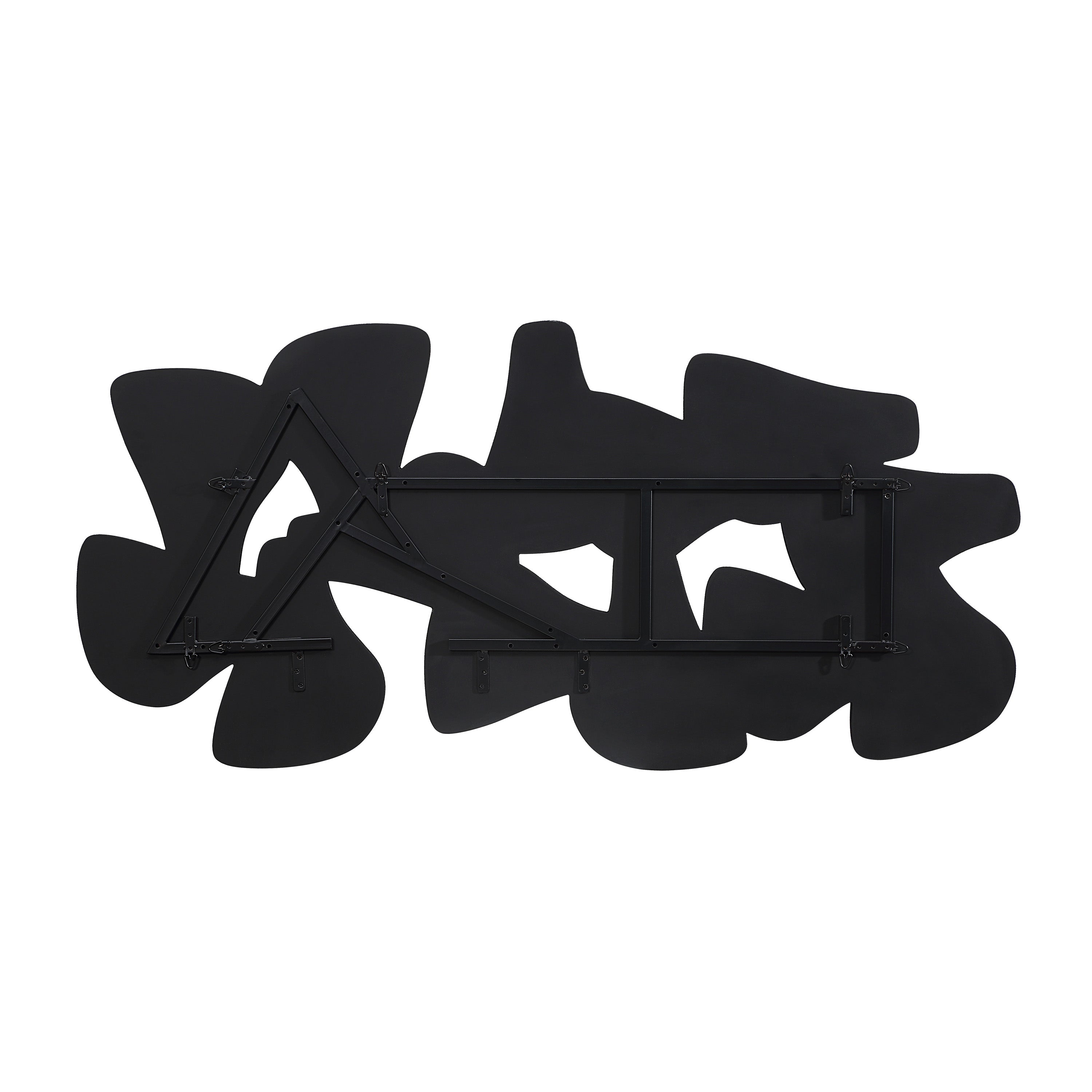 Renwil Scorpio 65" Wide Wall Decor - Te xture Matte Black