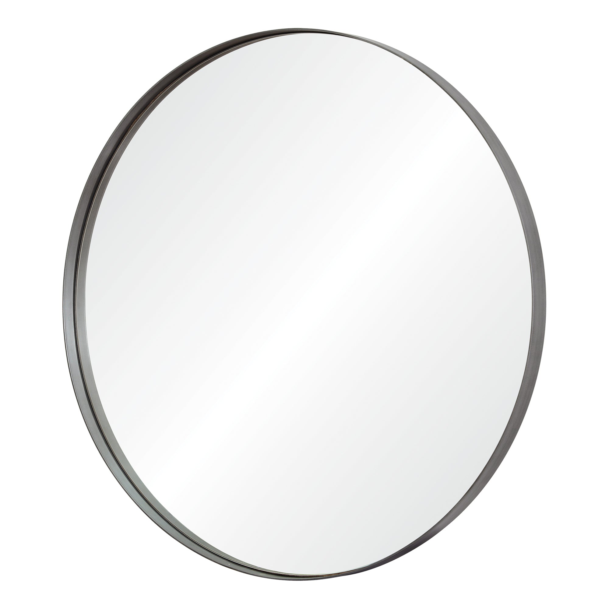 Renwil Lester 30" Tall Round Wall Mirror - Grey