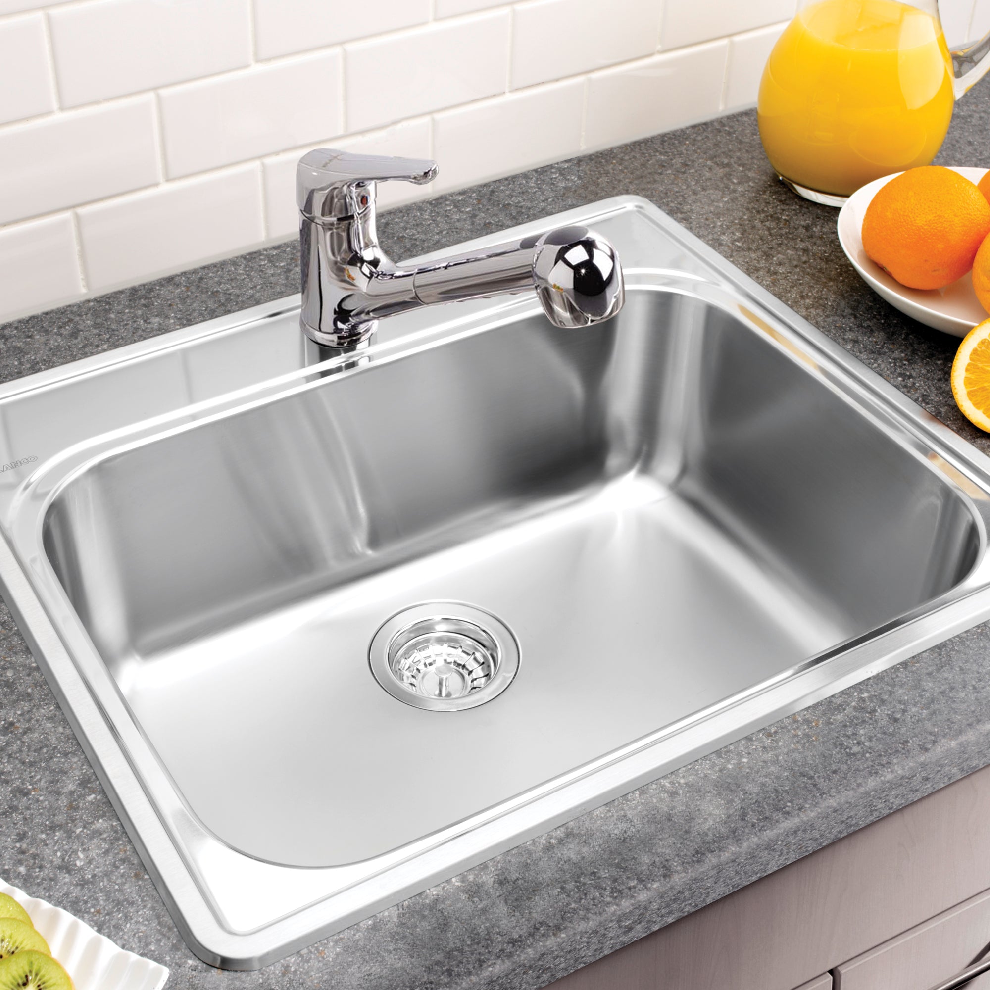Blanco Essential 1 Single Bowl Drop-in Kitchen Sink - 1 Hole