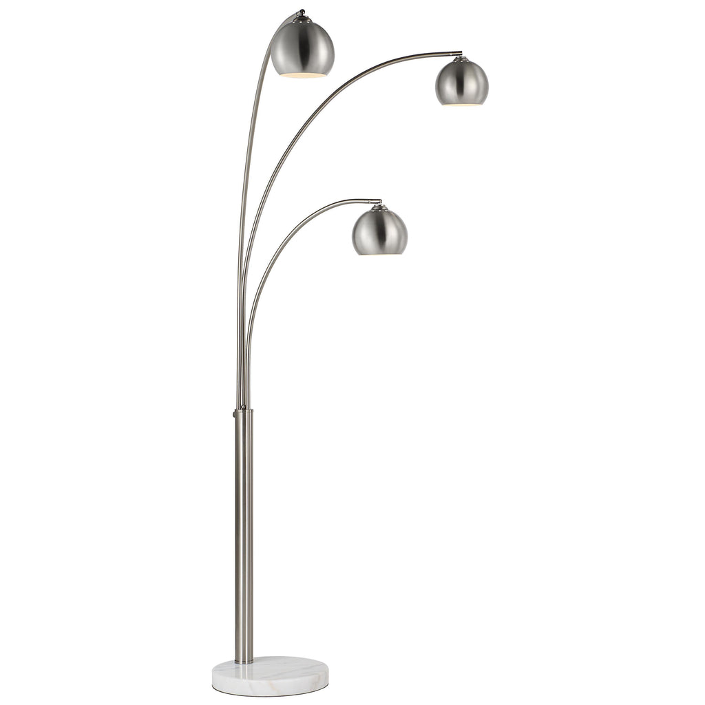 Everren Aguillard 87.5" Height Floor Lamp - Brushed Nickel