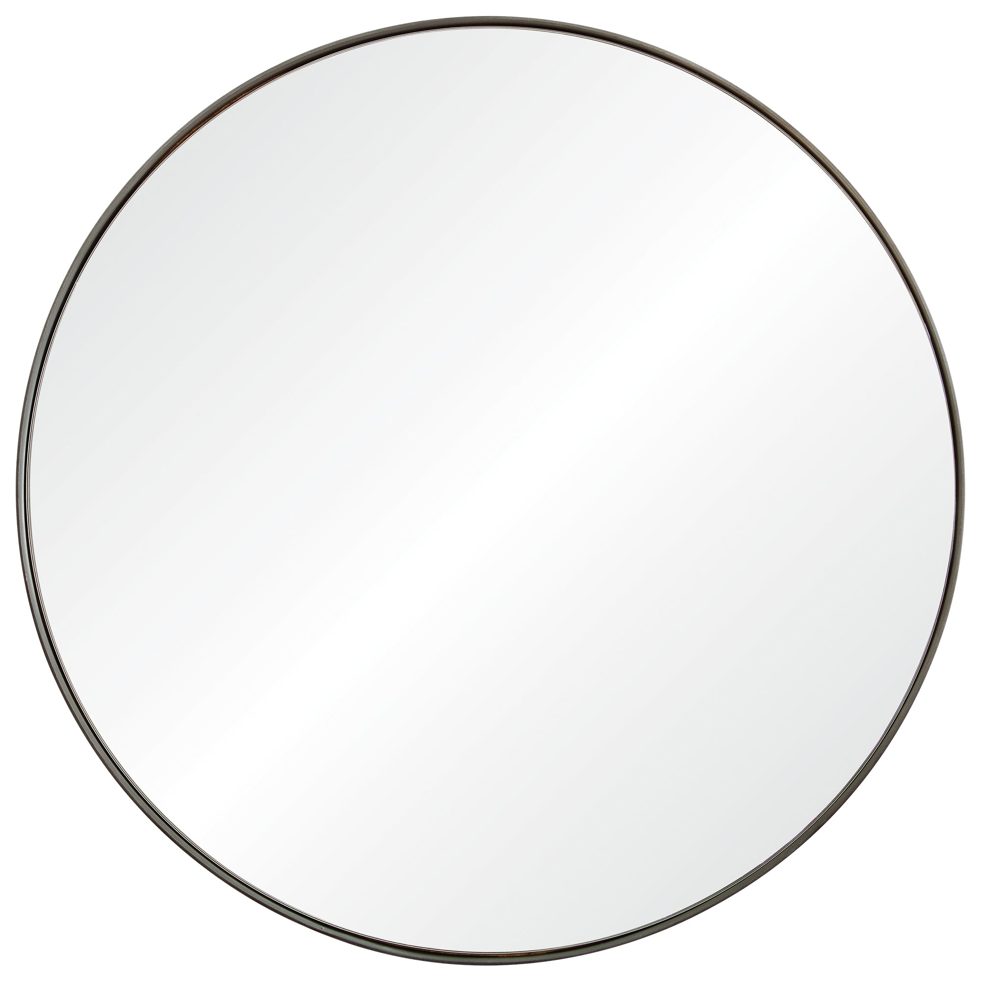 Renwil Lester 30" Tall Round Wall Mirror - Grey