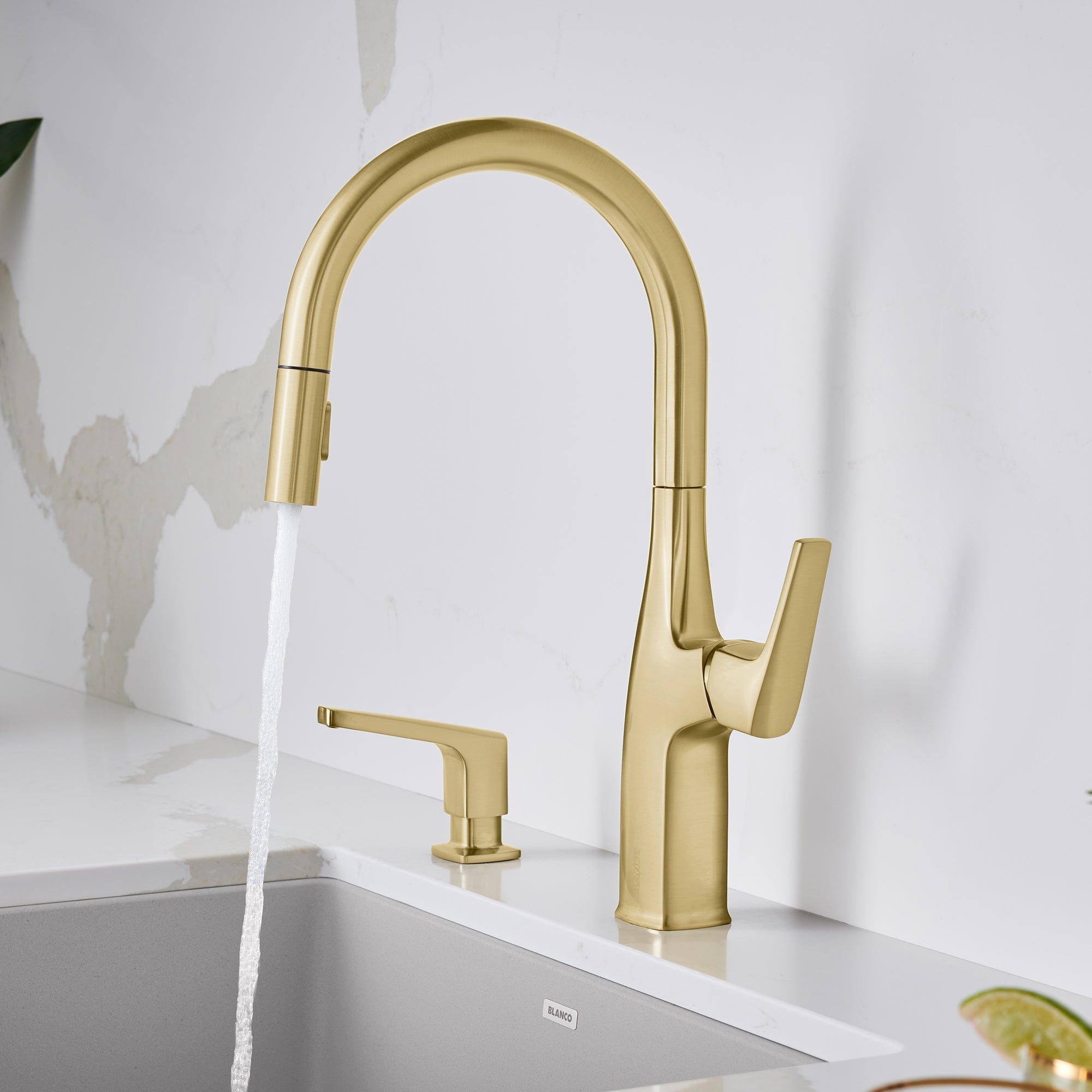 Blanco Rivana High-Arc Pull-Down Dual-Spray Kitchen Faucet