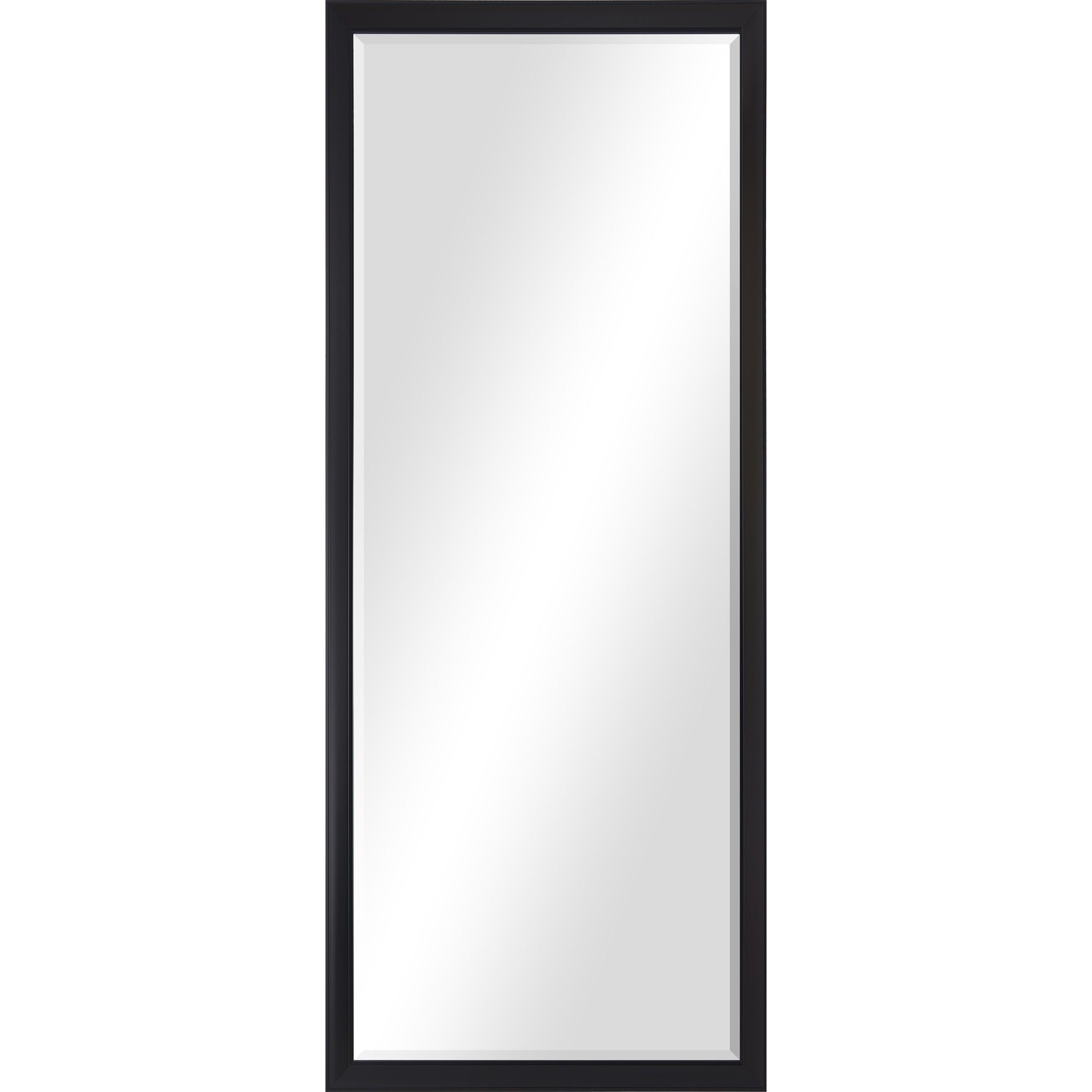 Renwil Delacorte 80" Tall Rectangle Wall Mirror - Black