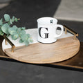 Renwil Dinova Indoor Mango Wood Tray - Antique Brass