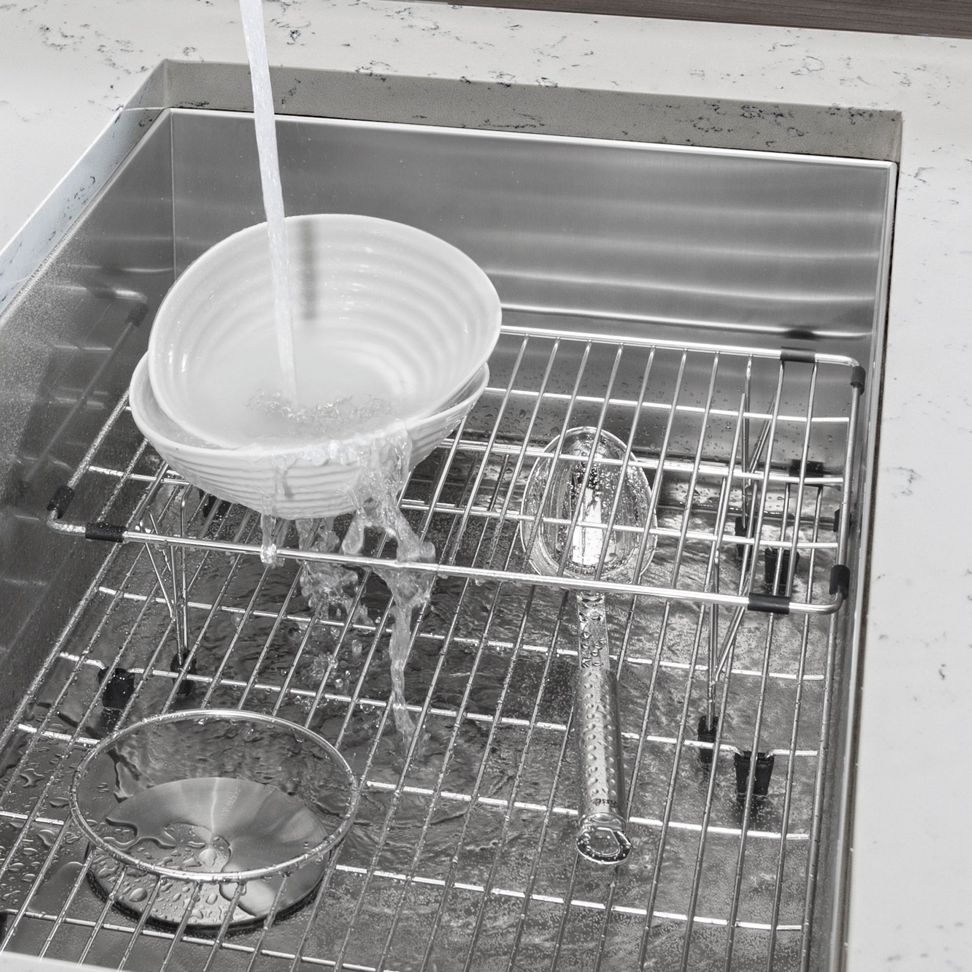 Blanco Stainless Steel Elevated Sink Grid for Quatrus Ergon and  Cerana 33" Super Single Sinks