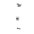 Riobel Paradox Square 2-Way No Share with Shower Head and Tub Spout