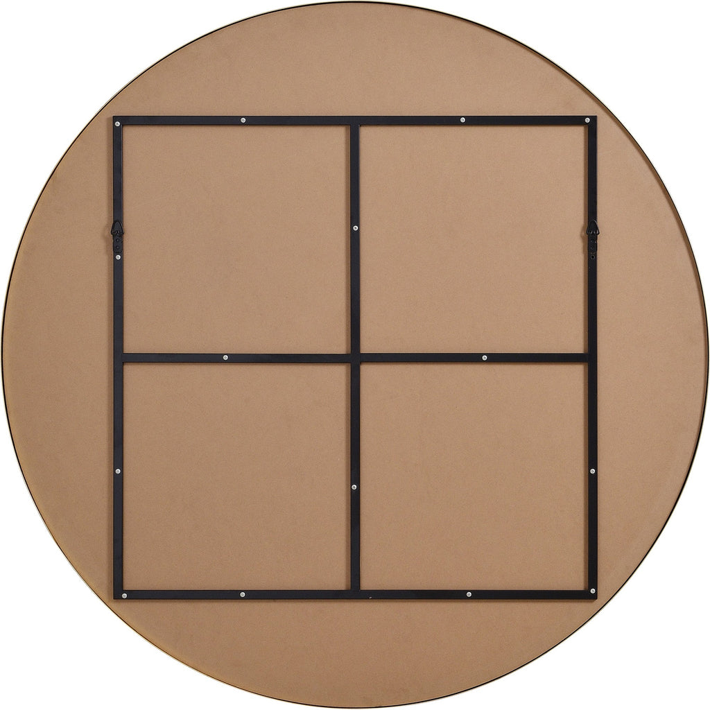 Renwil Fragoso 48" Tall Round Wall Mirror - Yellow