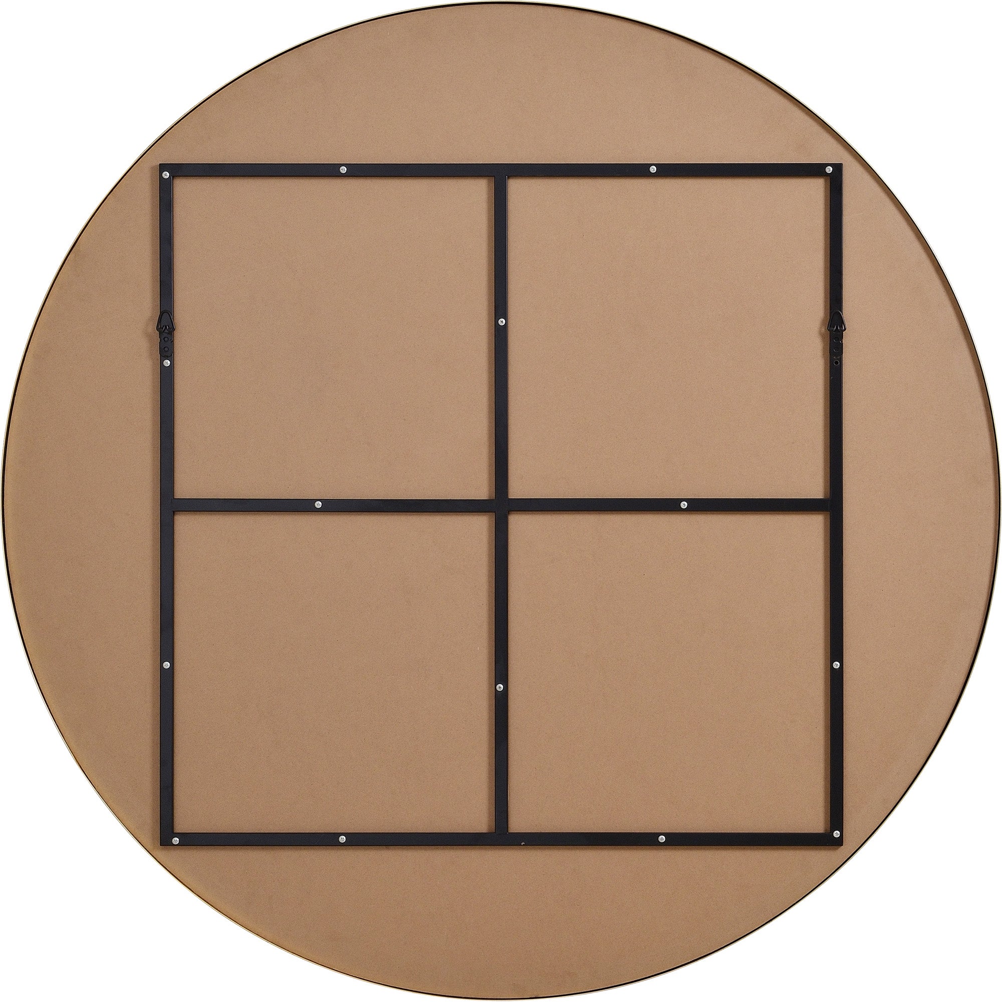 Renwil Fragoso 48" Tall Round Wall Mirror - Yellow