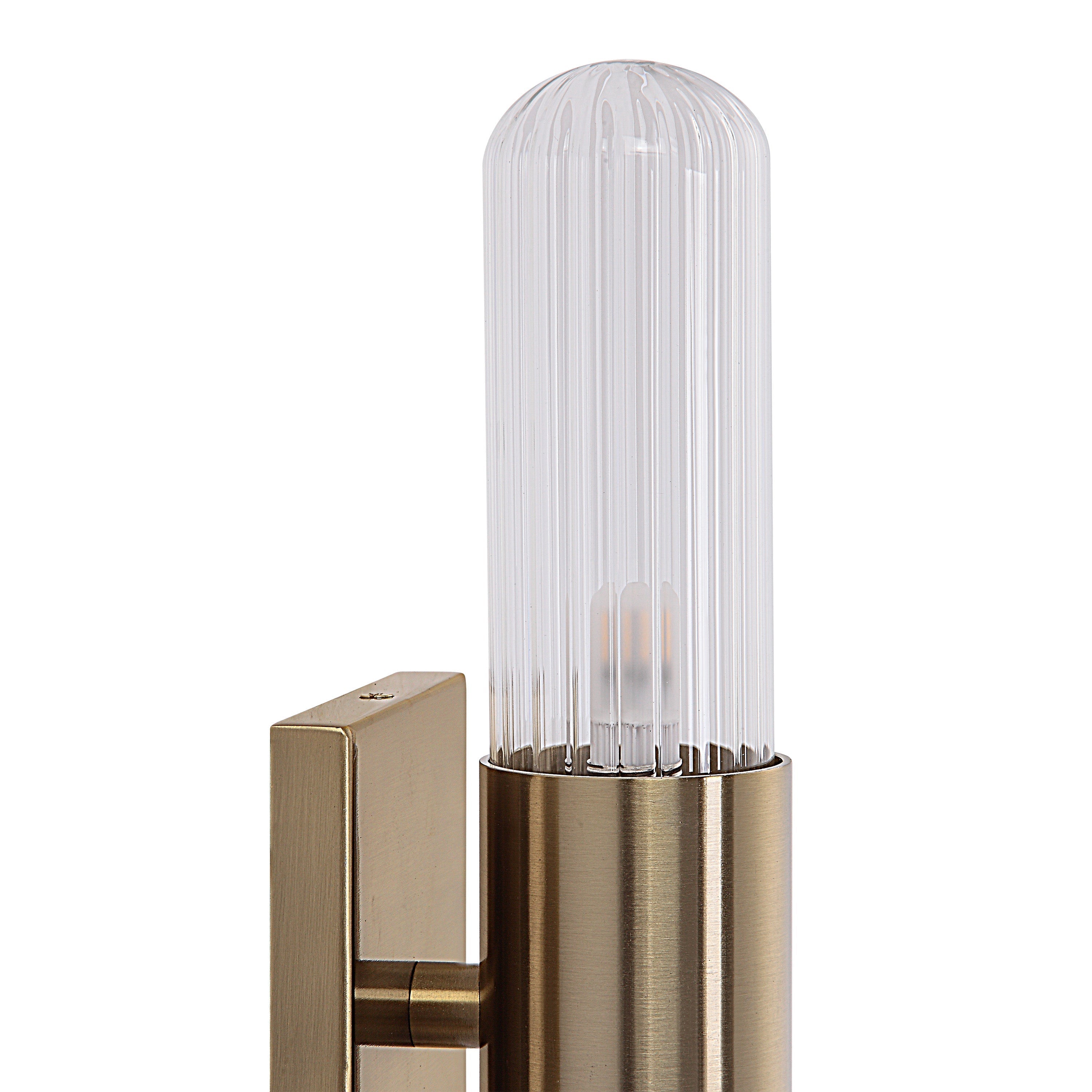 Renwil Chiara 15.75" Ribbed Clear 2-Light Wall Sconce