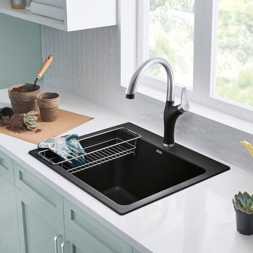 Blanco Liven Silgranit 25" Single Bowl Dual Mount Laundry Sink