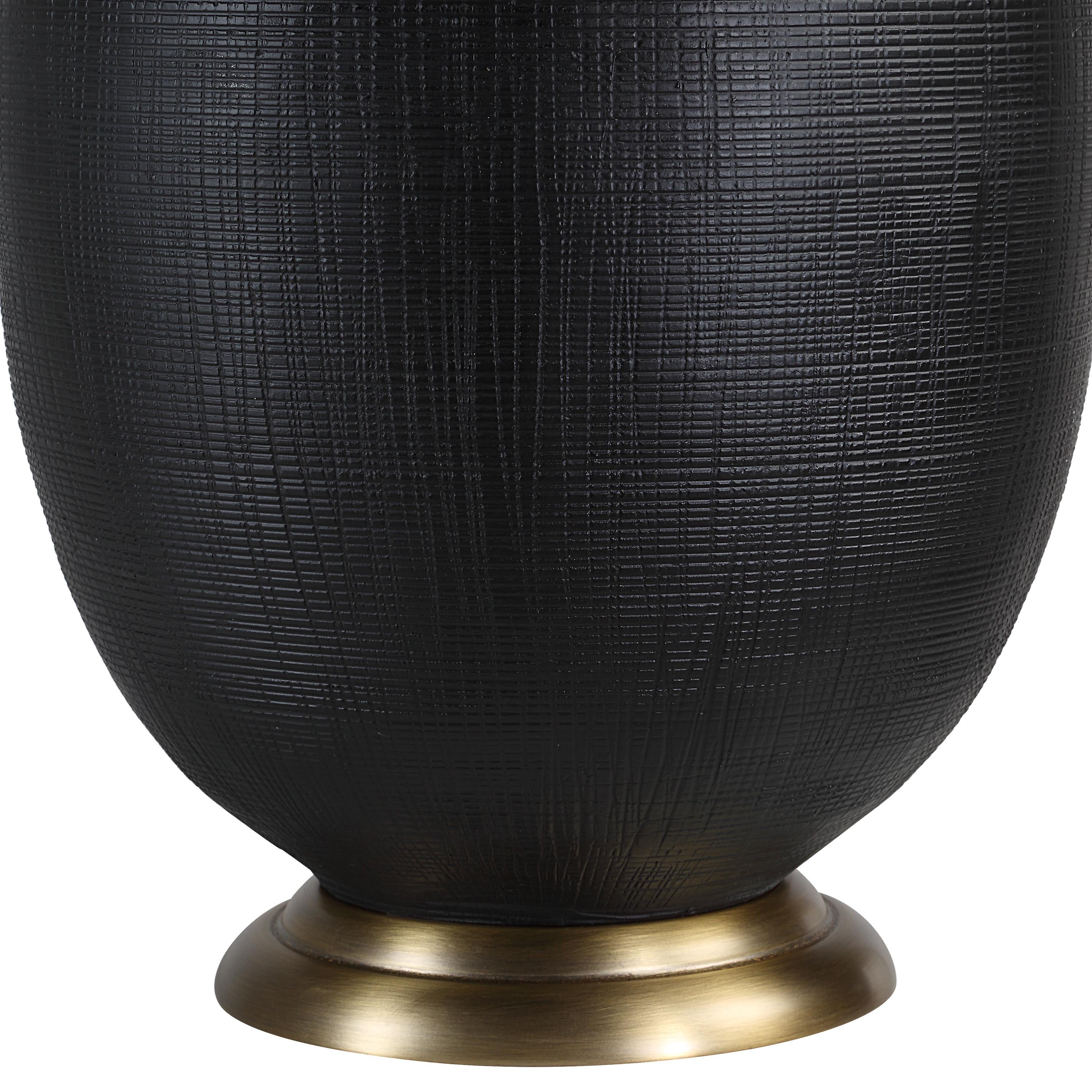 Everren Carmesi 28.5" Height Table Lamp - Matte Black