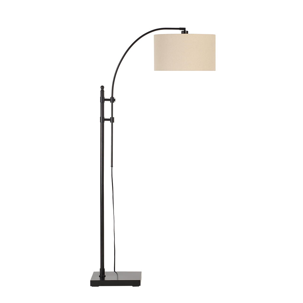 Everren Crystal 78" Height Floor Lamp - Matte Black