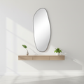 Renwil Enina 65" H x 25.5" W Wall Mirror - Black