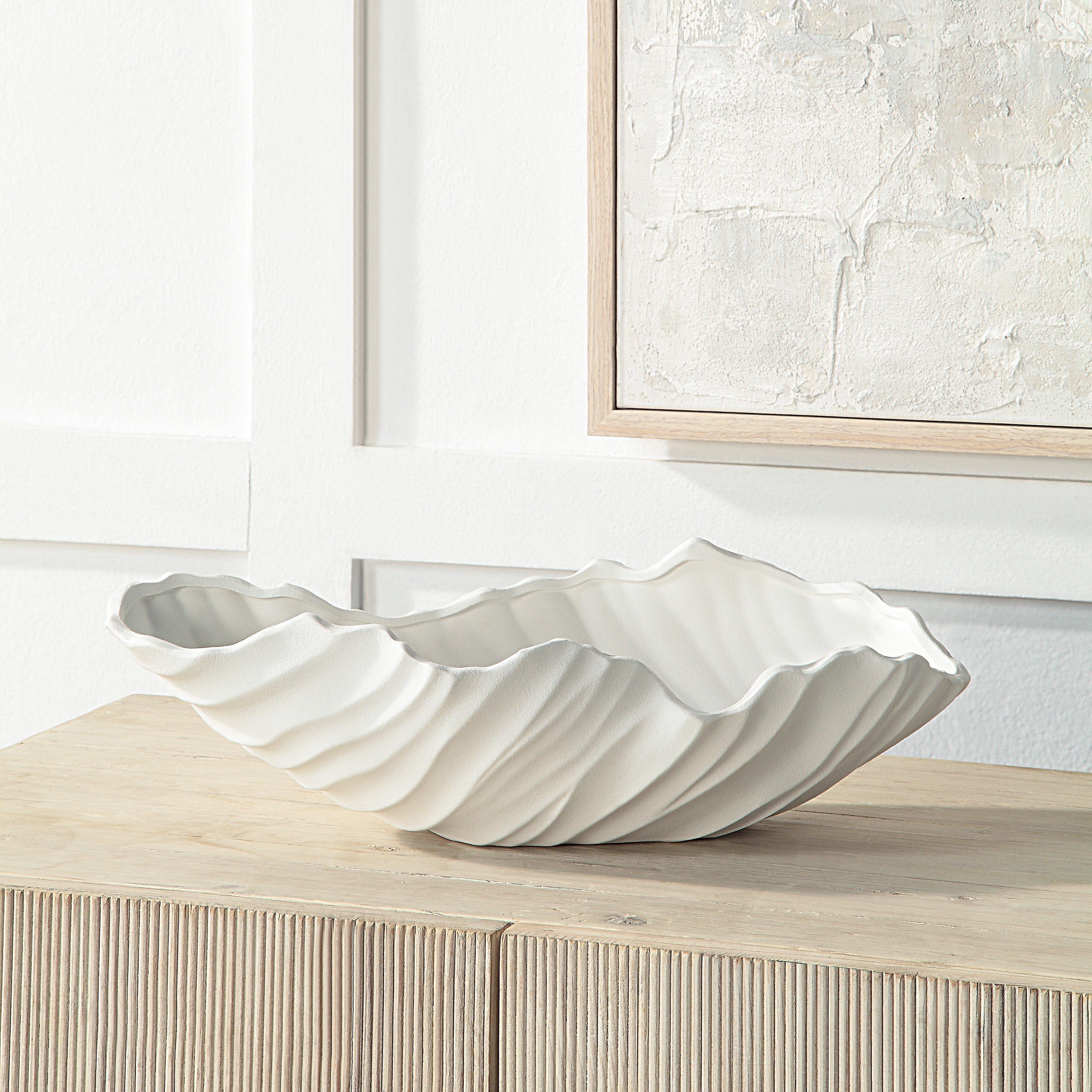Renwil Darius Indoor Ceramic Bowl - Matte White