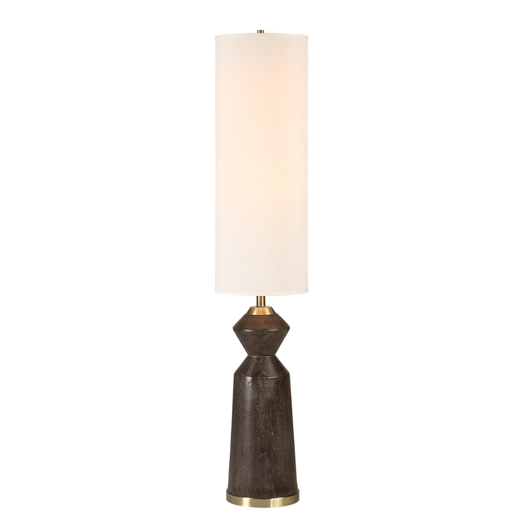 Everren Pixel 66.75" Height Floor Lamp - Brown Wash