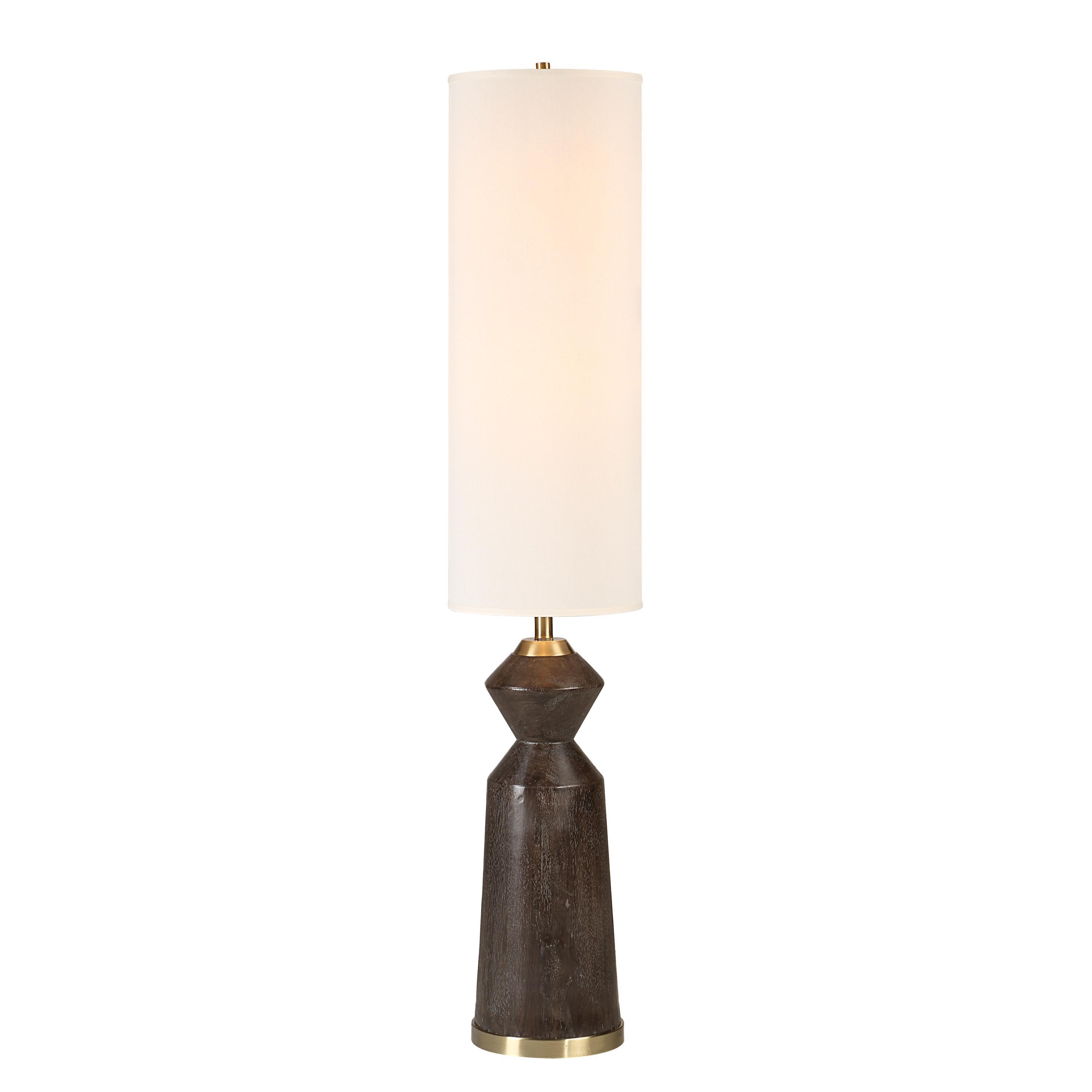 Everren Pixel 66.75" Height Floor Lamp - Brown Wash