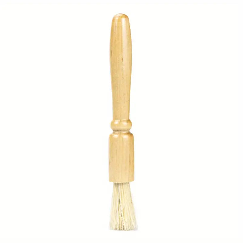 Wooden Handle Coffee Grinder Cleaning Brush – Soft Bristles for Espresso & Burr Grinders