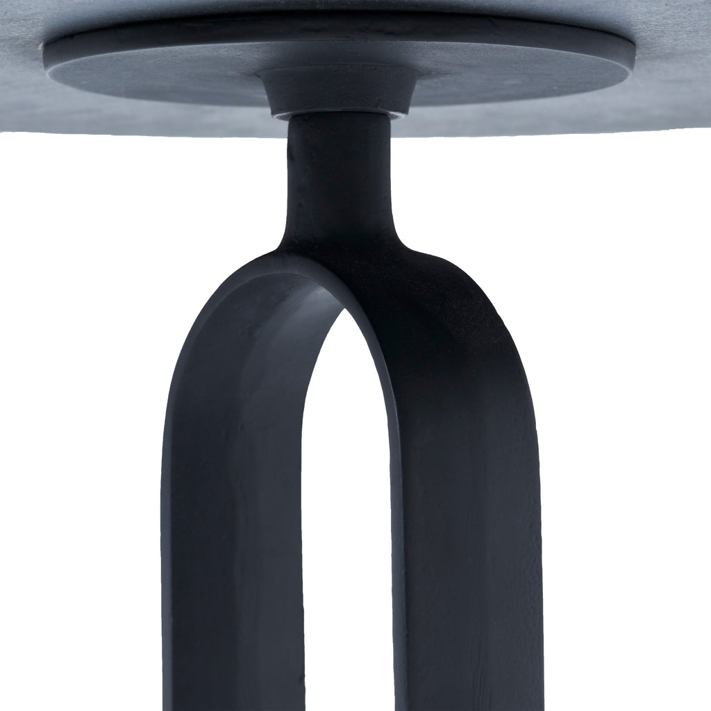 Renwil Ery x Indoor Cast Aluminum Side Table - Matte Black