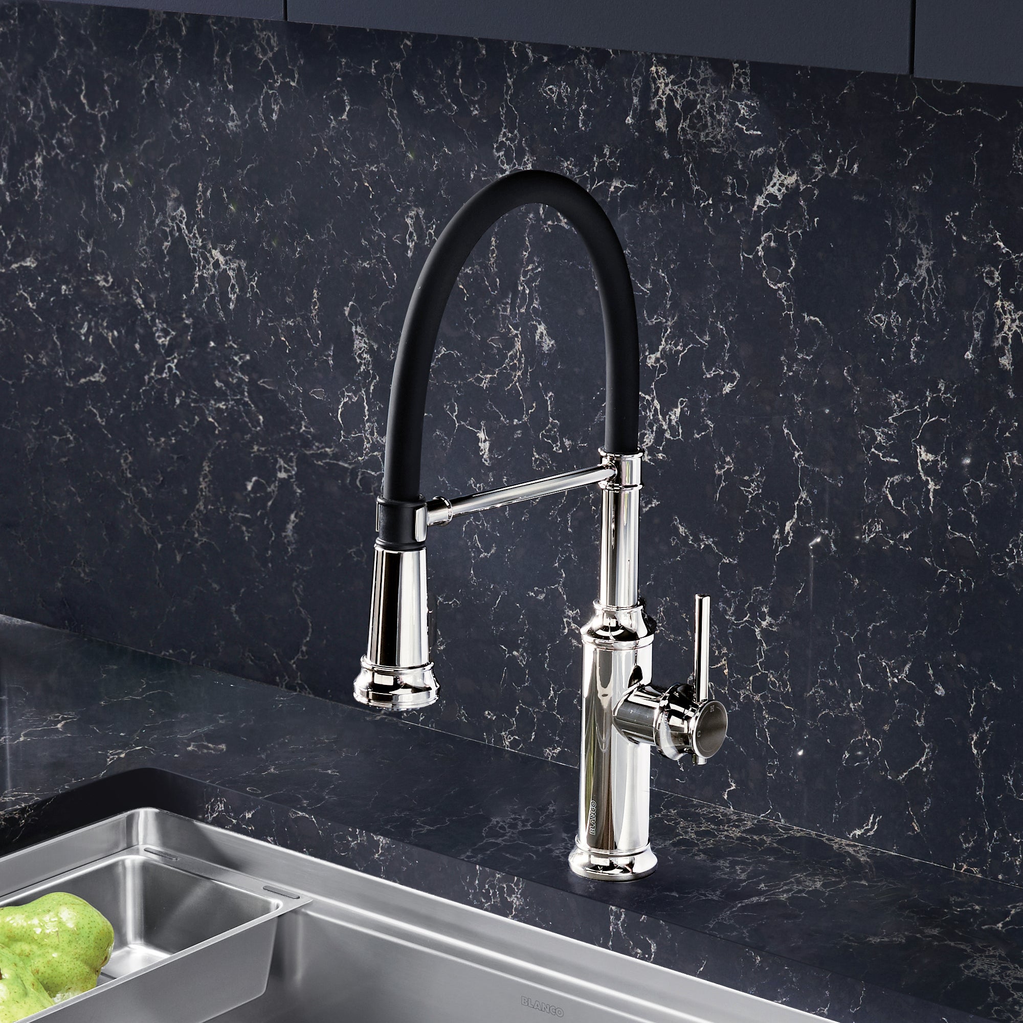 Blanco Empressa Semi-Pro Pull-Down Dual-Spray Kitchen Faucet