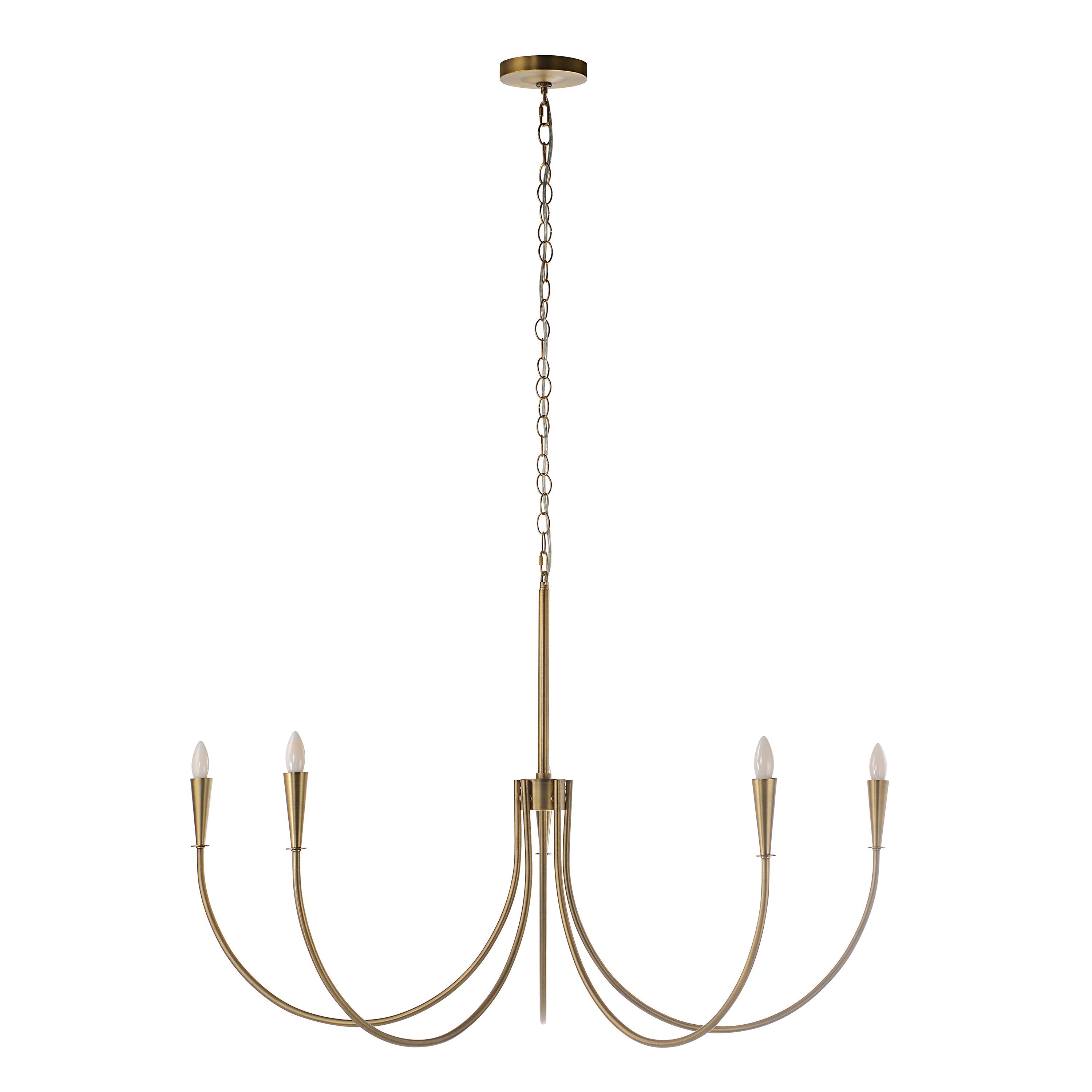 Renwil Luzon 90" Height Ceiling Fixture - Plated Dark Antique Brushed Brass