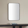 Renwil Glencoe 36" Tall Rectangle Wall Mirror - Black
