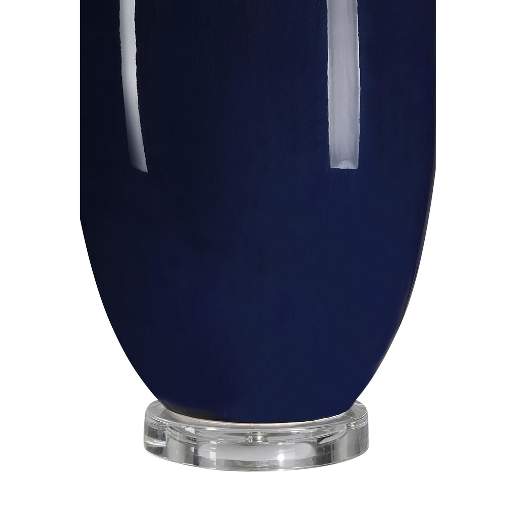 Everren Decimus 30.75" Height Table Lamp - Crackled Navy