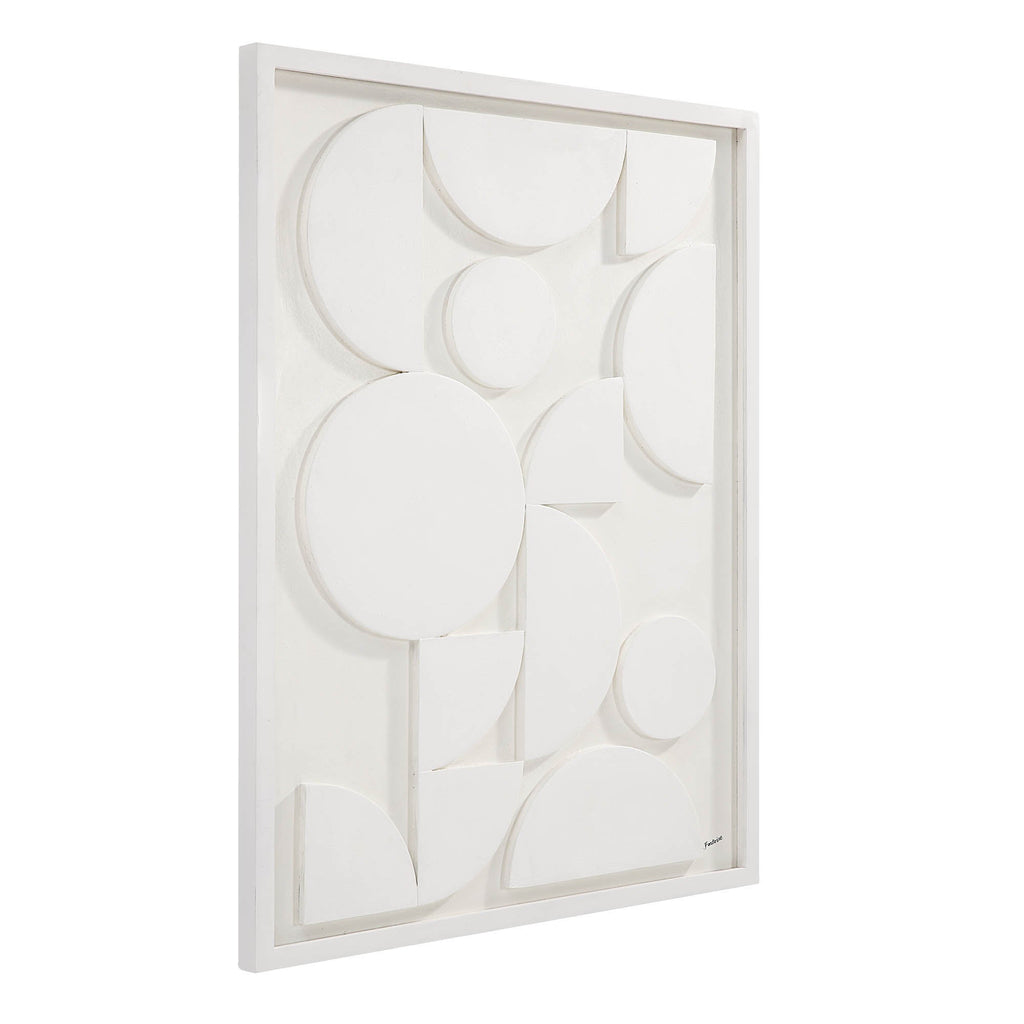 Renwil Tivat 36" Wide Wall Art - White