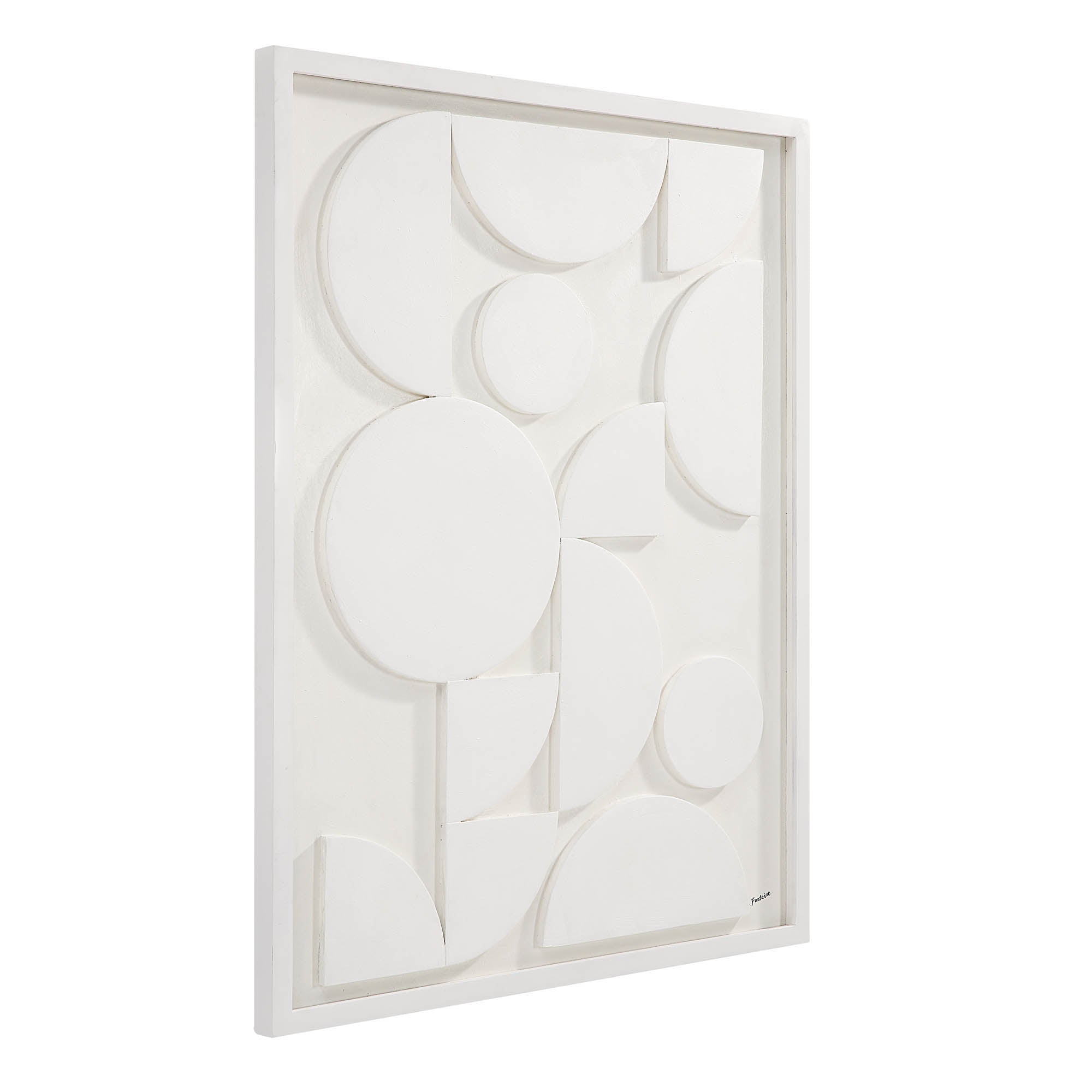 Renwil Tivat 36" Wide Wall Art - White