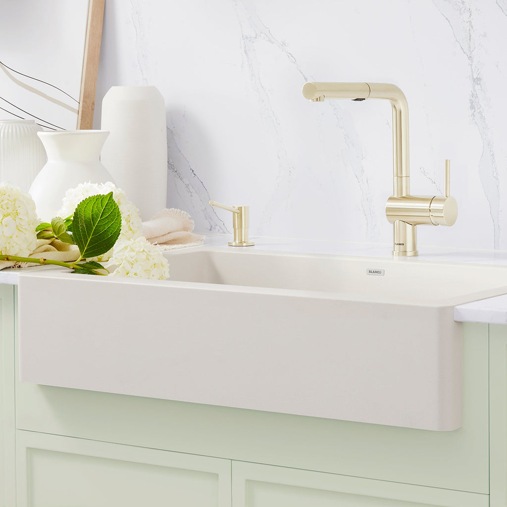 Blanco Linus Low Arc Pull-Out Dual-Spray Kitchen Faucet