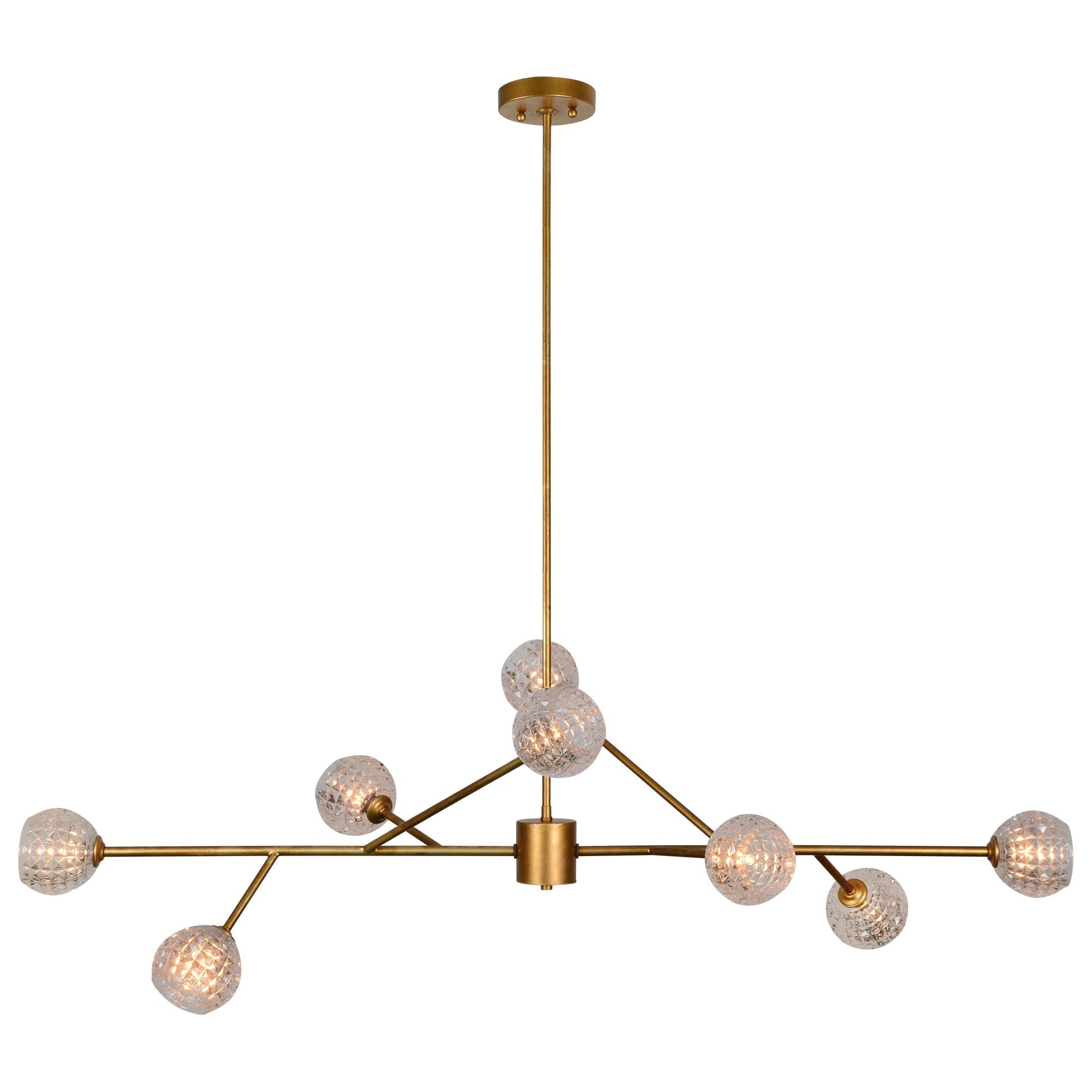 Renwil Damas 17.5-46" Length Ceiling Fixture - Antique Gold