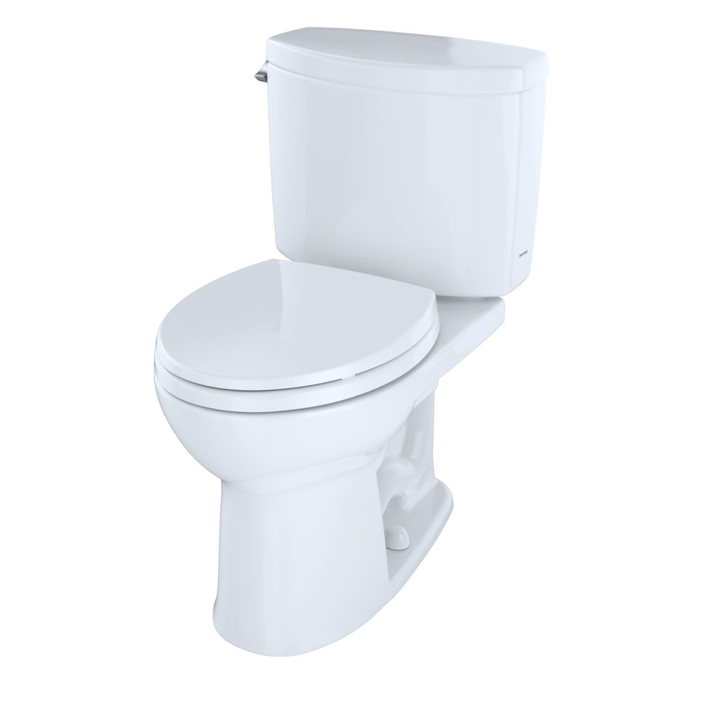 TOTO Drake II Two Piece Round 1.28 GPF Universal Height Toilet