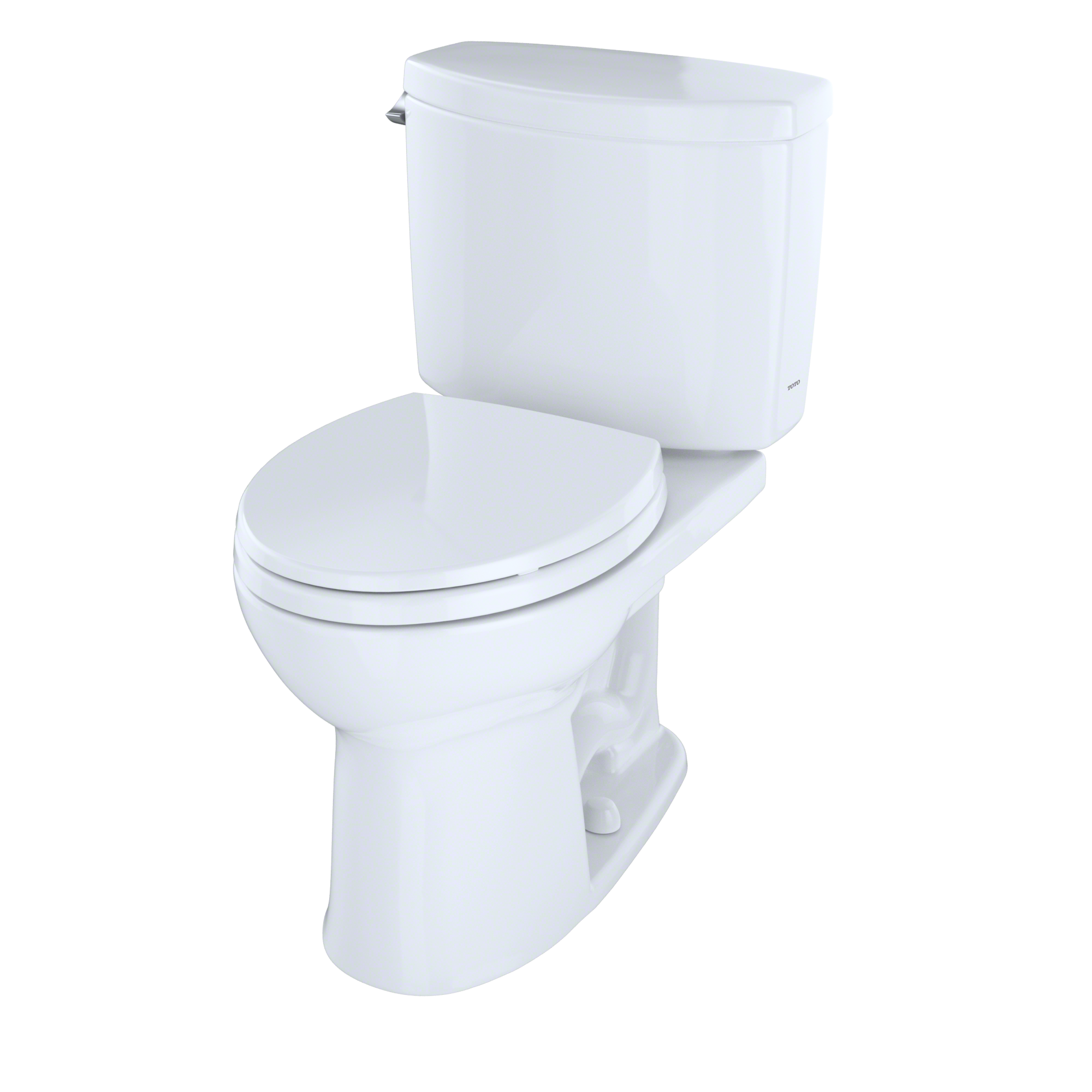 TOTO Drake II Two Piece Round 1.28 GPF Universal Height Toilet
