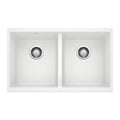 Blanco Precis Silgranit 29" 50/50 Double Bowl Undermount Kitchen Sink
