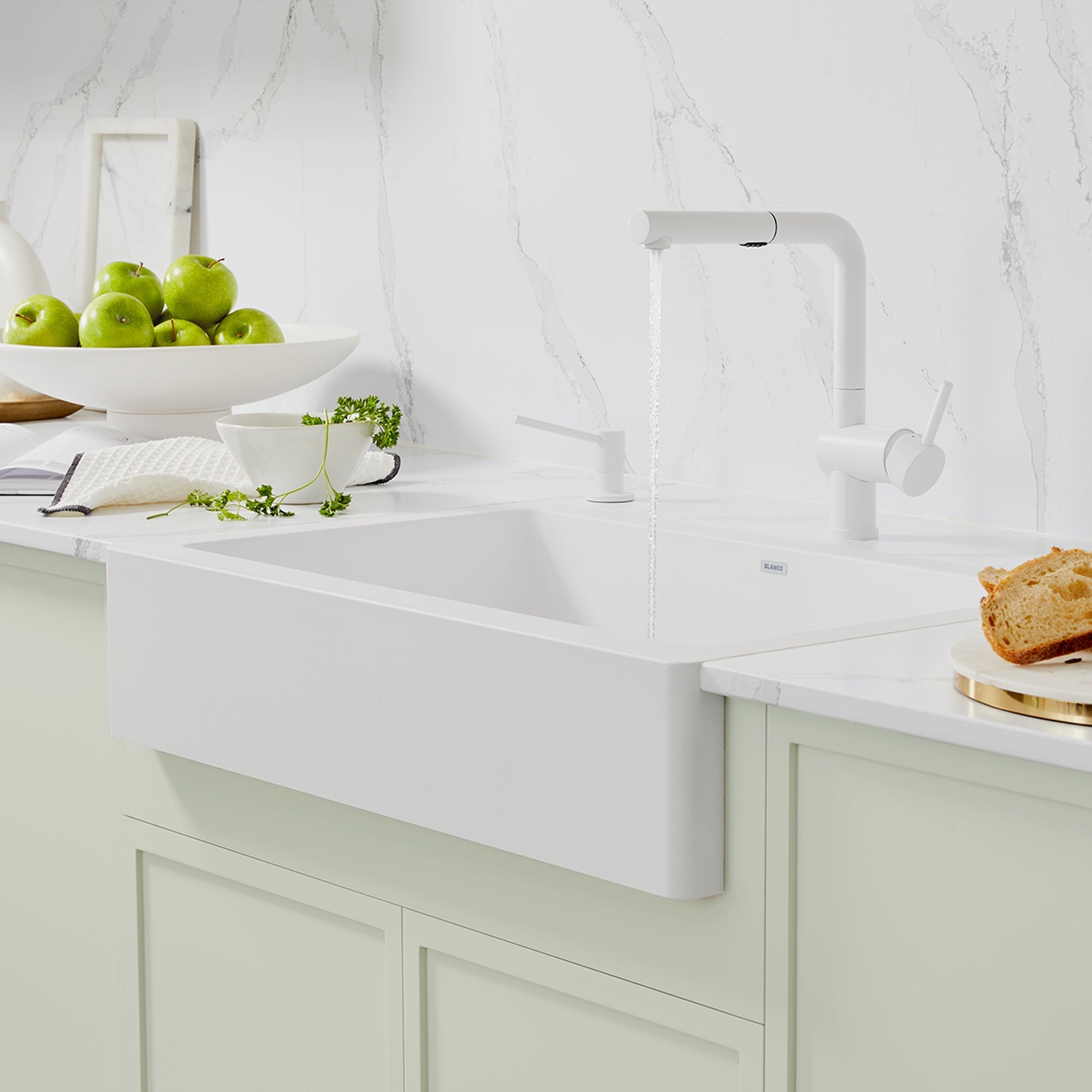 Blanco Linus Low Arc Pull-Out Dual-Spray Kitchen Faucet