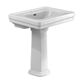 TOTO Promenade 27 1/2" x 22 1/4" Rectangular Pedestal Bathroom Sink For Single Hole Faucets