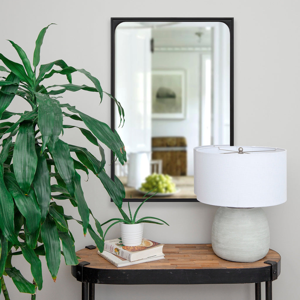 Renwil Sorella 36" Tall Rectangle Wall Mirror - Black