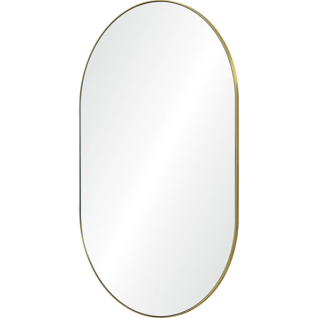 Renwil Beckah 40" Tall Oval Wall Mirror - Yellow