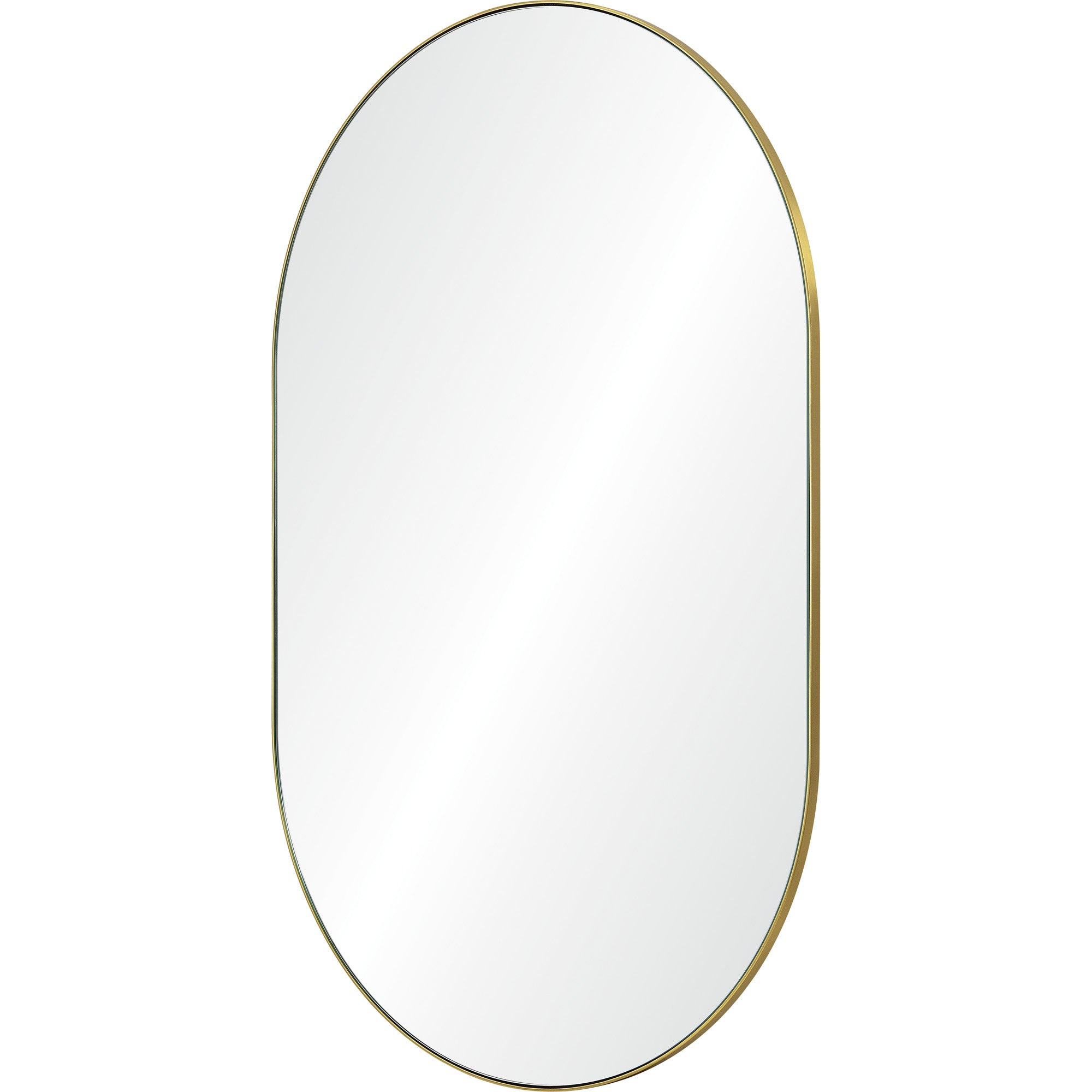 Renwil Beckah 40" Tall Oval Wall Mirror - Yellow