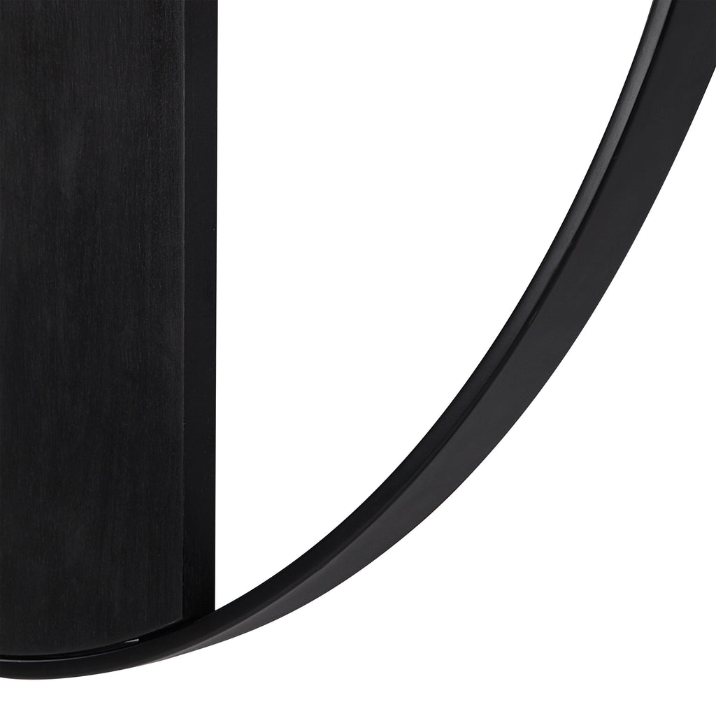 Renwil Romy Indoor Iron Wall Clock - Matte Black