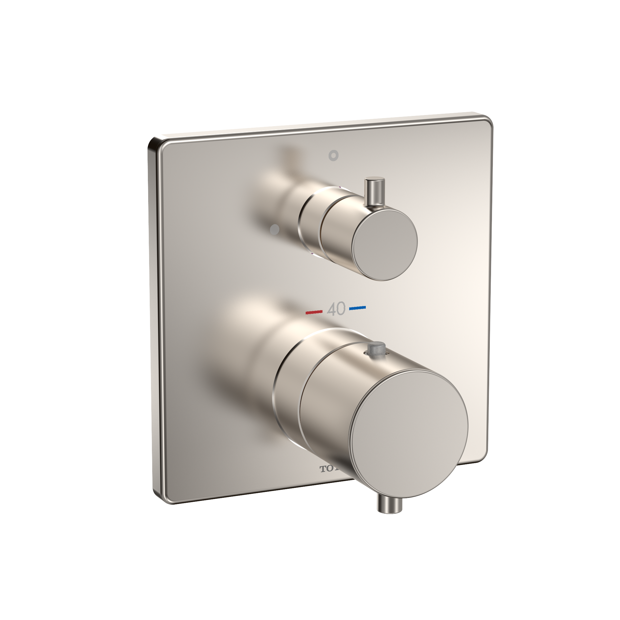 TOTO Square Thermostatic Mixing Valve with Volume Control Shower Trim